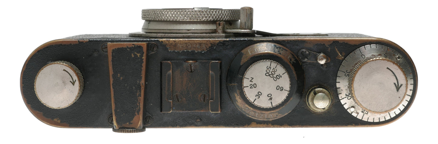 Leica I Black paint #9843 Leitz Elmar 3.5/50 mm collapsible lens