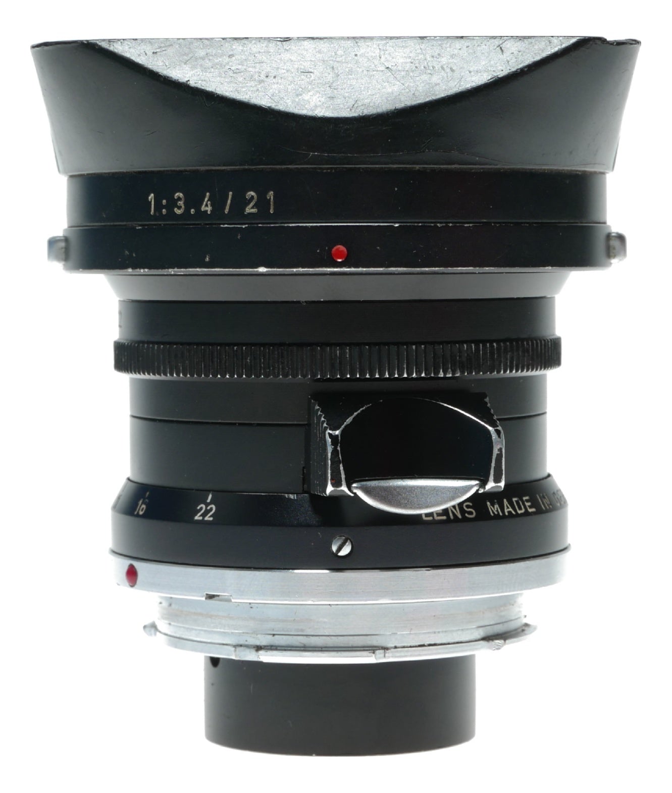 Leitz Elmarit 1:2.8/28 mm Leitz lens Germany hood infinity tab 9 elements Box