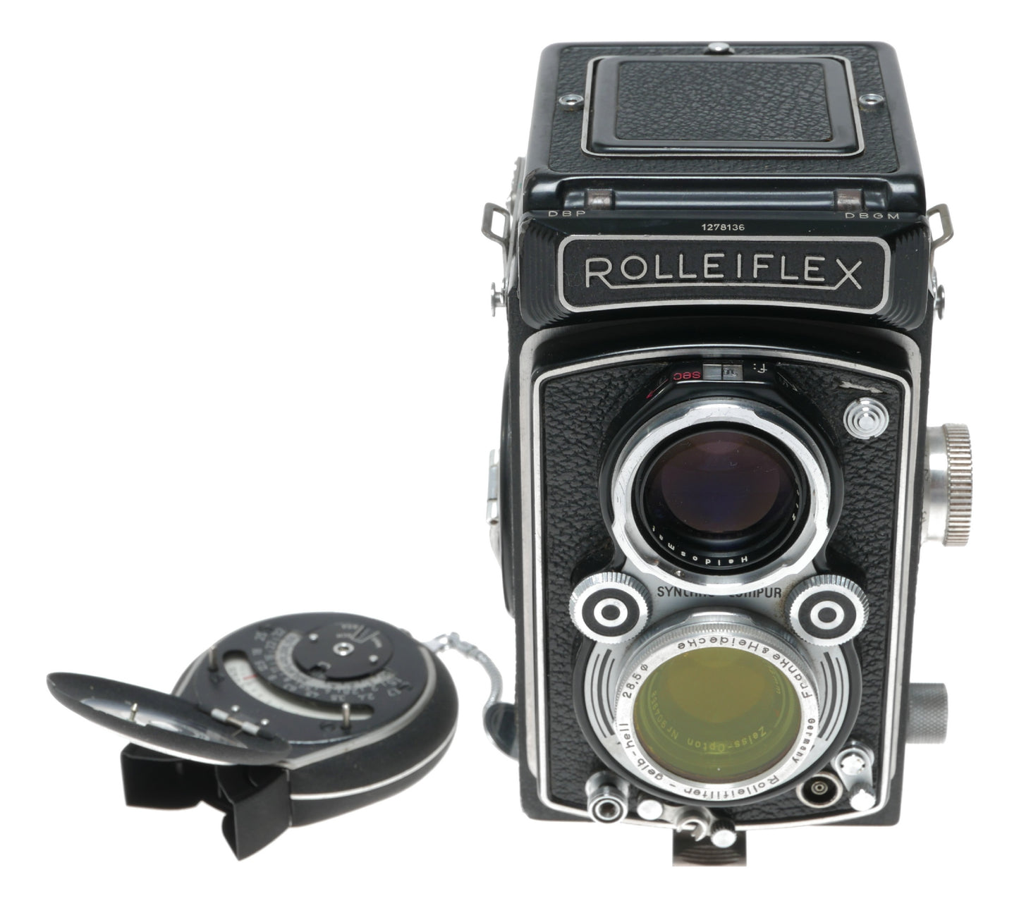 Rolleiflex TLR medium format film camera Tessar 3.5/75mm Zeiss-Opton T