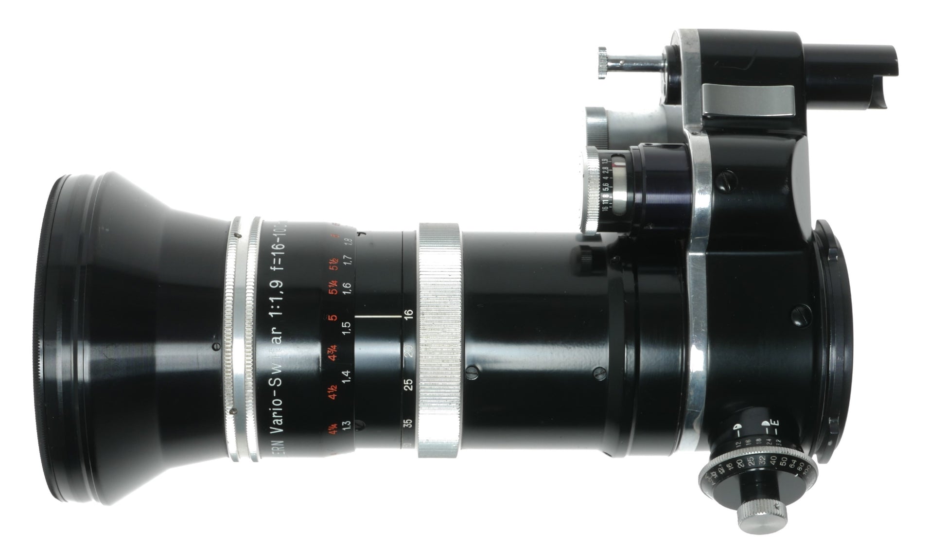 KERN Vario-SW 16-100mm f/1.9 Lens for Bolex H16RX Camera - Made in Switzerland - View 5