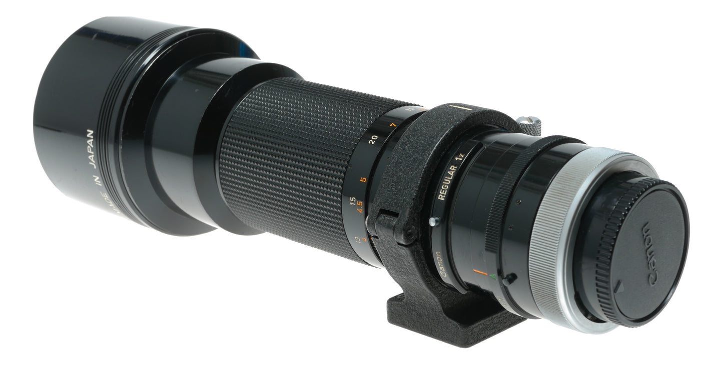 Canon FD 400mm f/4.5 S.S.C. Vintage Telephoto Lens Made in Japan - View 11