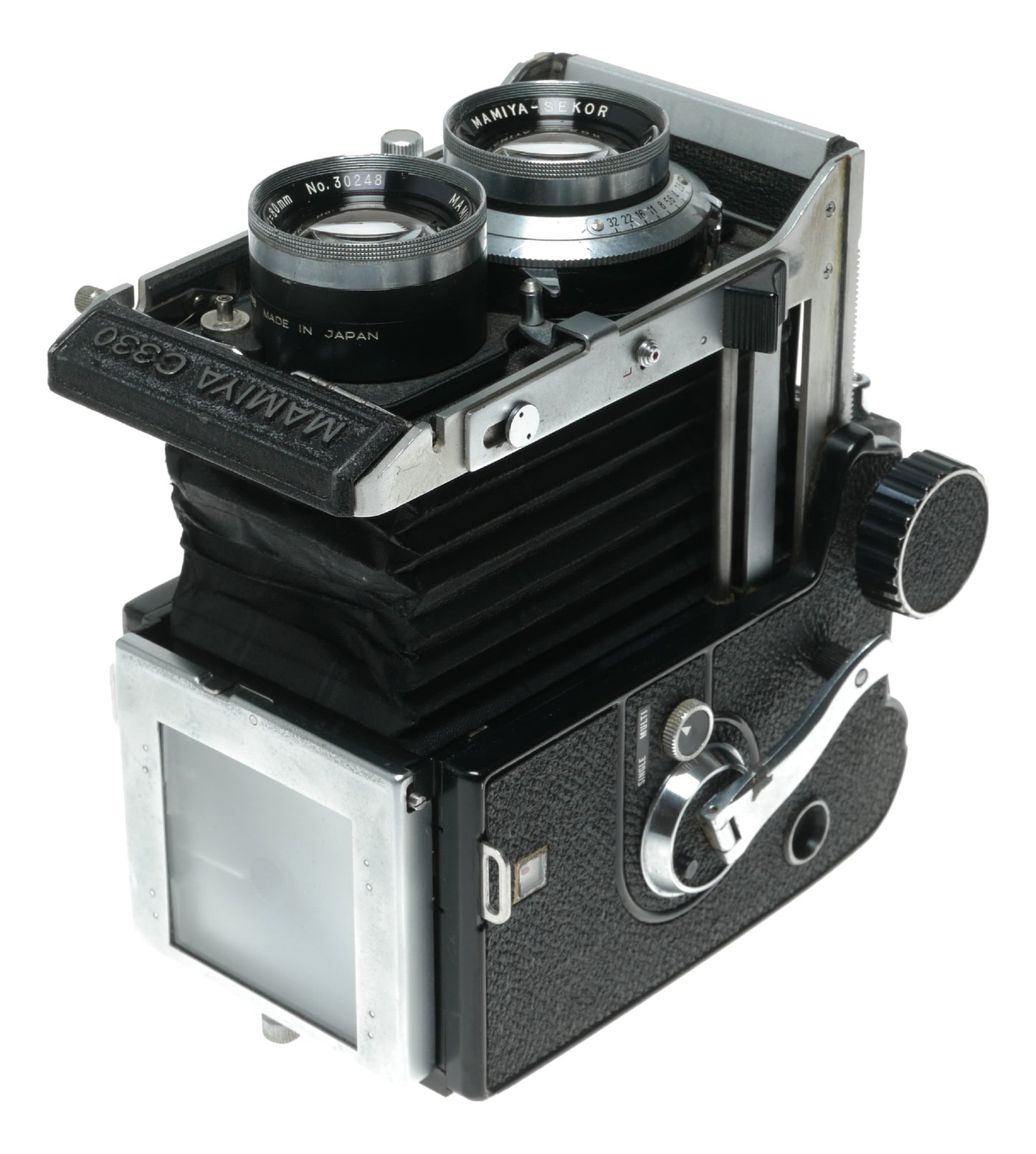 Mamiya C330 Professional TLR Film Camera with Seikosha Lens, 120/220 Format, Made in Japan - View 10