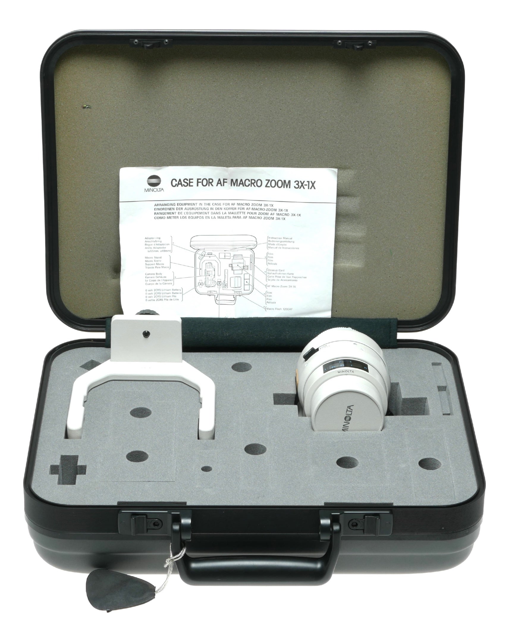 Minolta AF Macro Zoom 3X-1X Lens with Case, 1:1.7-2.8, 46mm Filter Thread