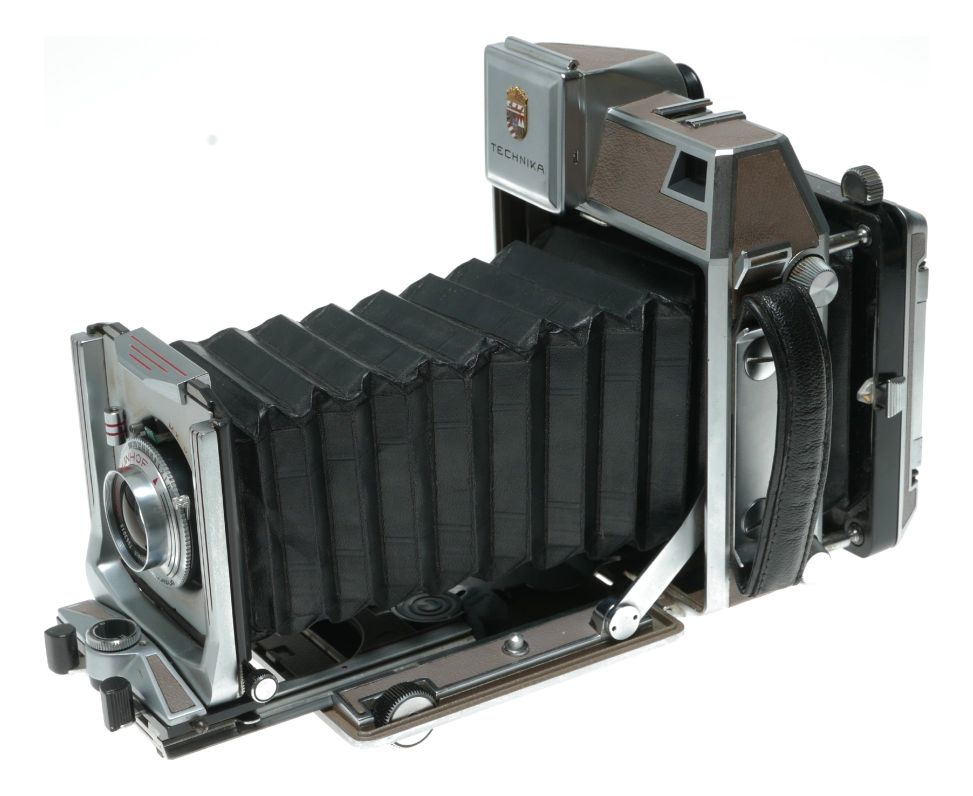 Linhof Technika IV Vintage Large Format Camera with Schneider Kreuznach Symmar 105mm f/5.6 Lens and Synchro-Compur Shutter - View 9