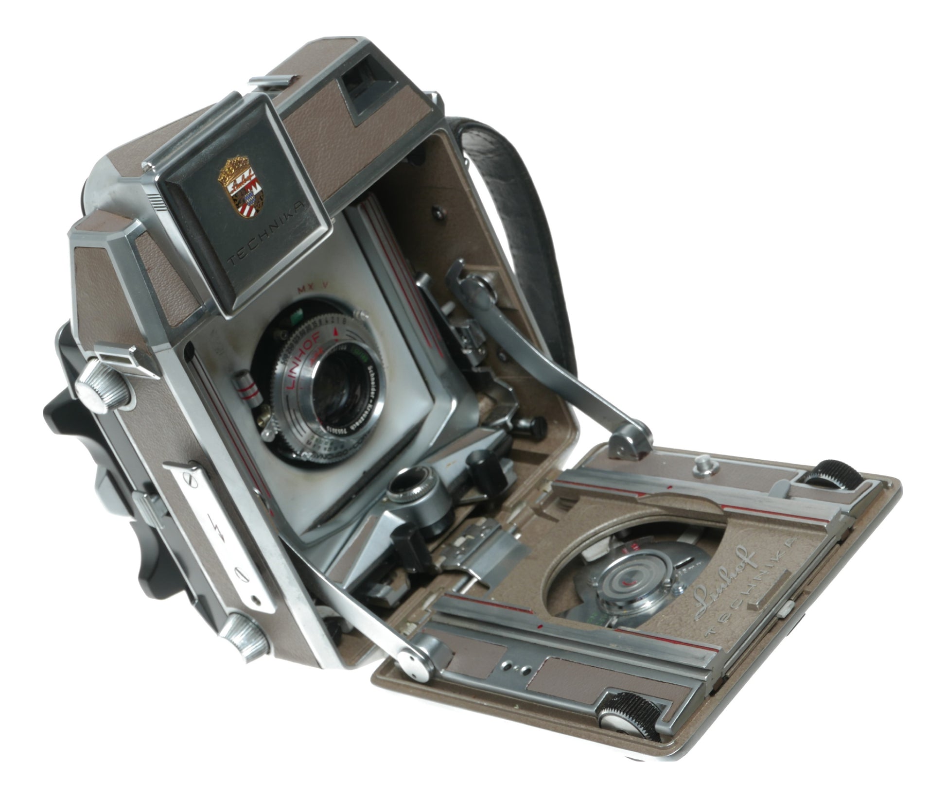 Linhof Technika IV Vintage Large Format Camera with Schneider Kreuznach Symmar 105mm f/5.6 Lens and Synchro-Compur Shutter - View 10