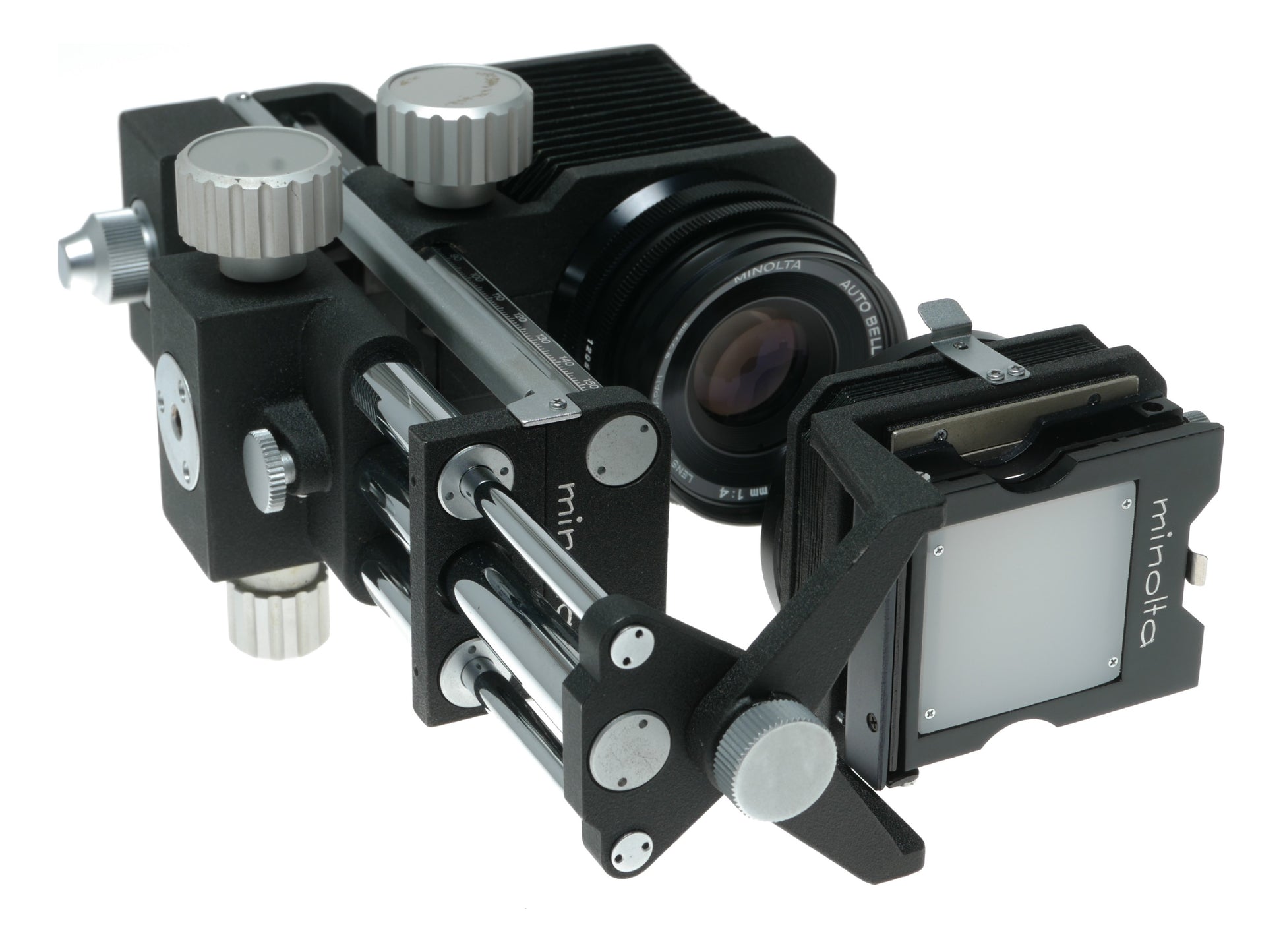 Minolta Auto Bellows Rokkor 100mm f/4 Macro Lens with Clamp for K31 Mount - View 7