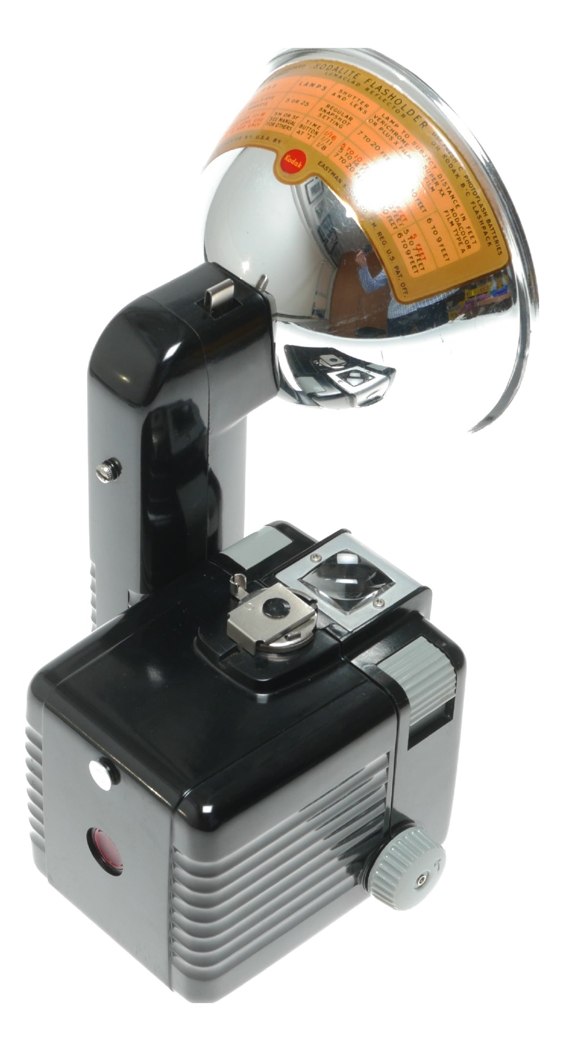 Kodak Brownie Hawkeye Flash Model Vintage Film Camera with Kodalite Flasholder - View 7