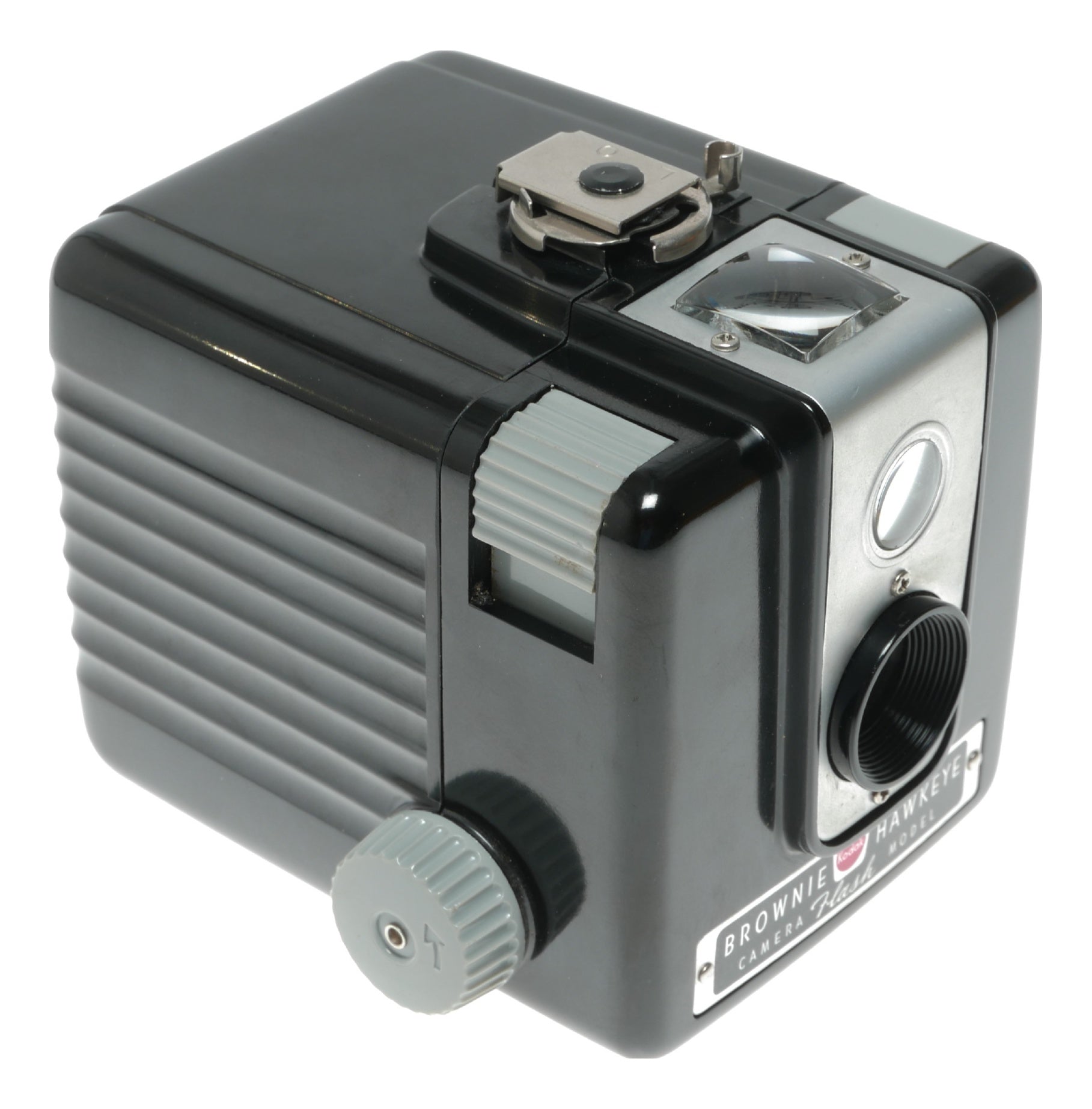 Kodak Brownie Hawkeye Flash Model Vintage Film Camera with Kodalite Flasholder - View 10