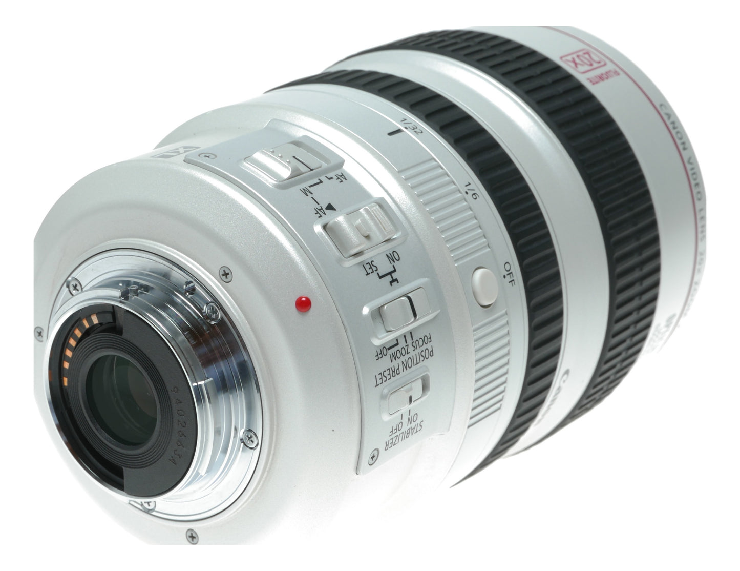 Canon XL 20x Optical Zoom Video Lens with 5.4-108mm Focal Length, f/1.6-3.5, Image Stabilizer, Fluorite Element, 72mm Filter Thread - View 4