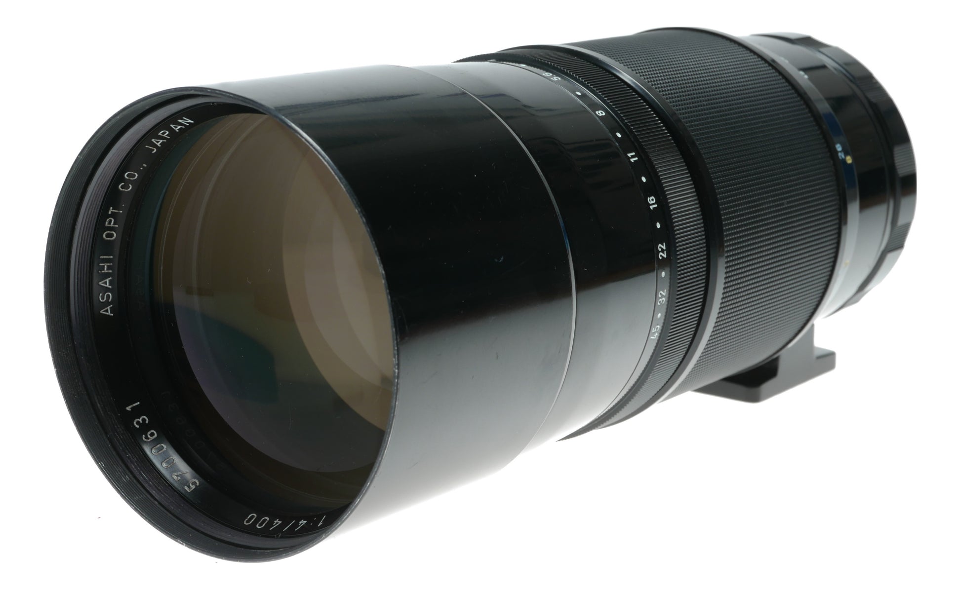 Asahi Opt. Co. Japan Super-Multi-Coated Takumar 400mm f/4 Vintage SLR Lens - View 3