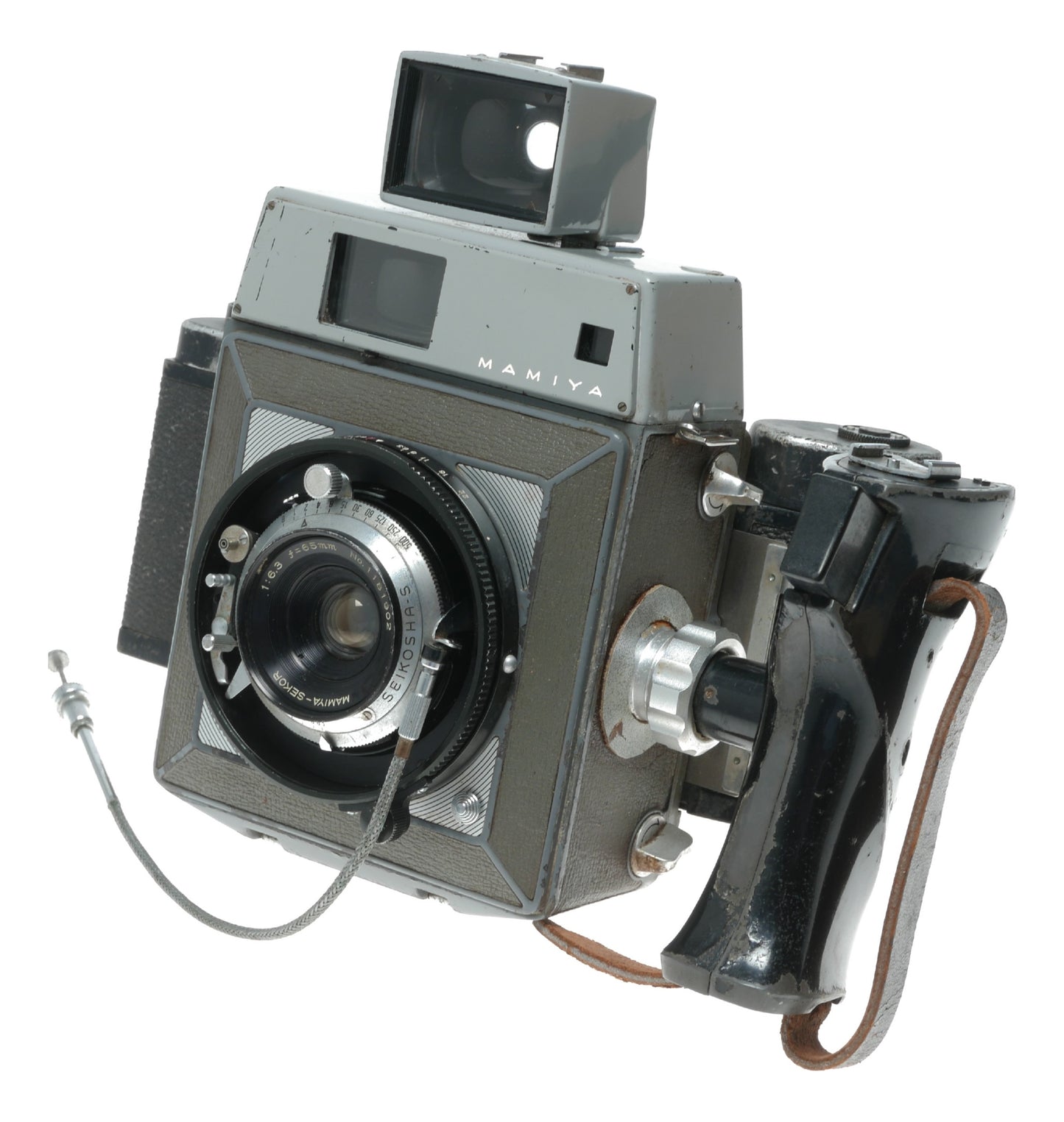 Mamiya Press Vintage 85mm f/3.5 Film Camera with Seikosha Shutter and Finder - View 3