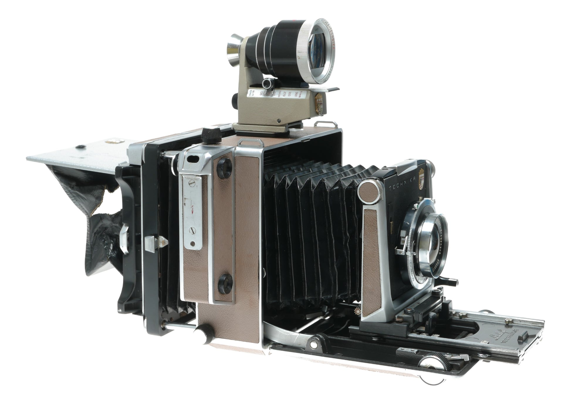 Technika Super Rattay 9077 Vintage Camera with Schneider Kreuznach 150mm f/5.6 Lens, Made in West Germany - View 4