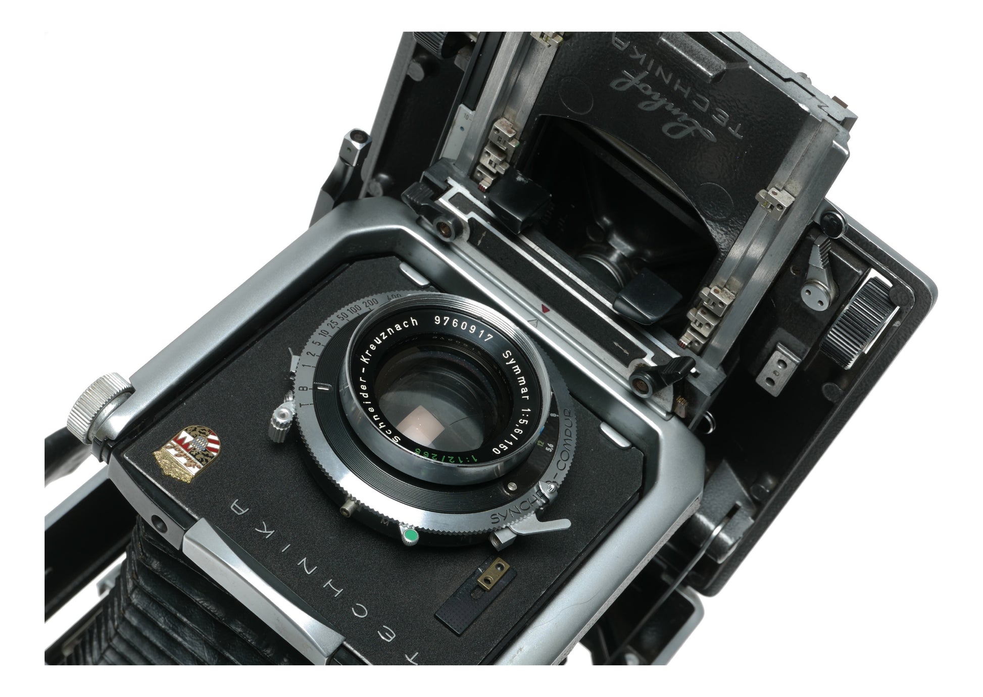 Technika Super Rattay 9077 Vintage Camera with Schneider Kreuznach 150mm f/5.6 Lens, Made in West Germany - View 10