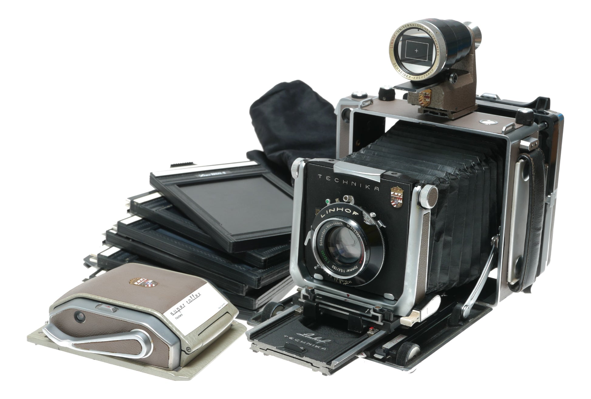 Linhof Technika IV Vintage Large Format Camera with Schneider-Kreuznach 150mm f/5.6 Summar Lens
