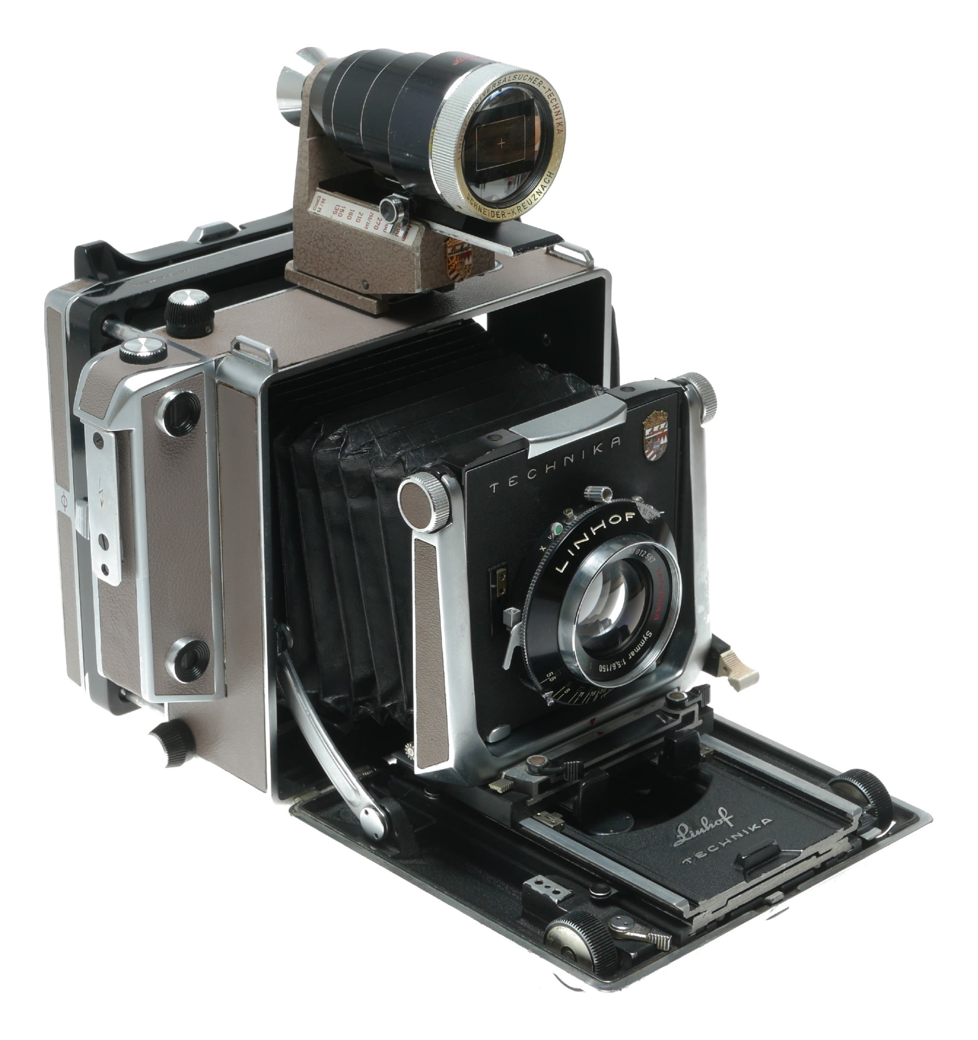 Linhof Technika IV Vintage Large Format Camera with Schneider-Kreuznach 150mm f/5.6 Summar Lens - View 4