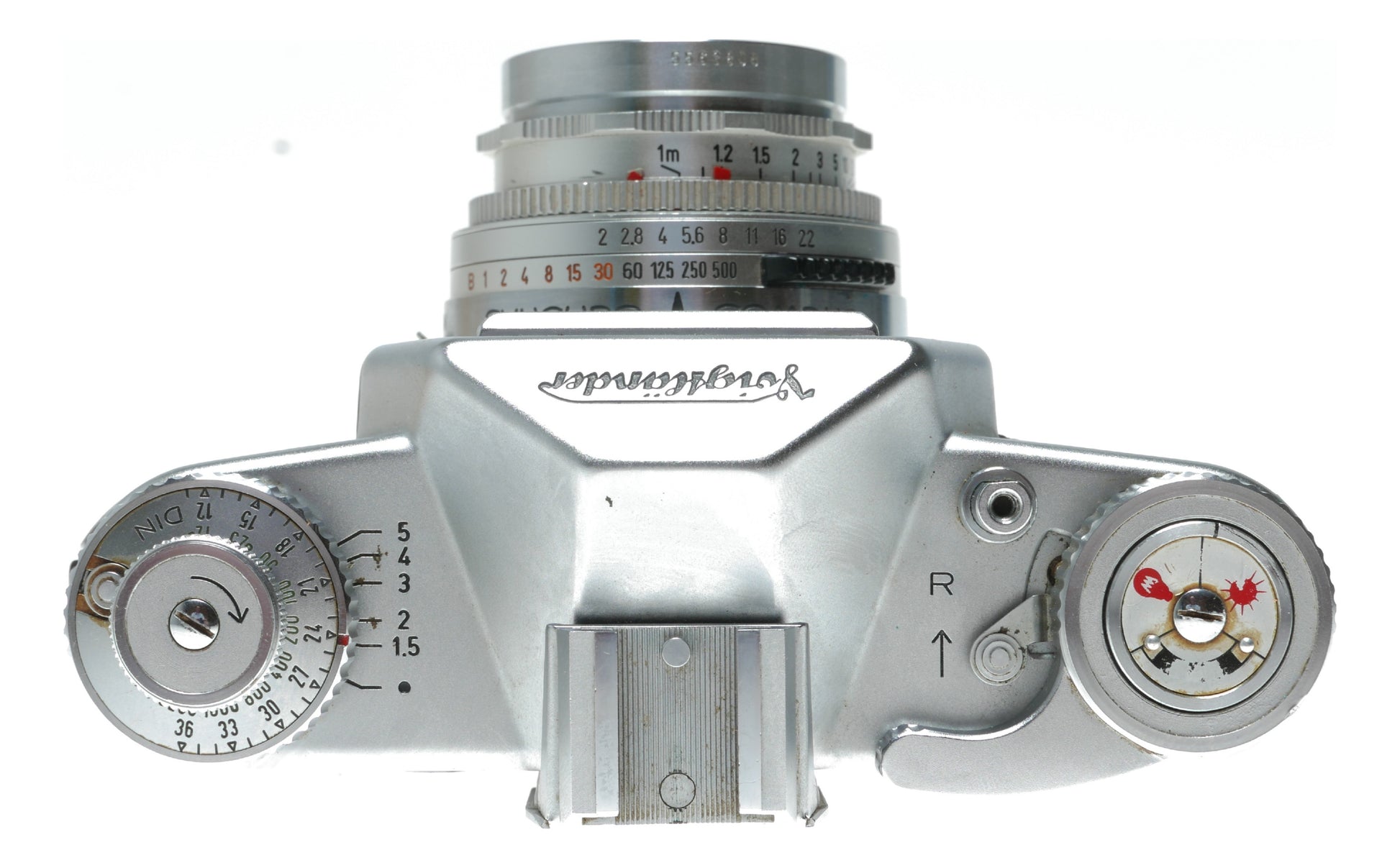 Voigtländer Bessamatic Vintage Film Camera with Skoparex 35mm f/3.4 and 50mm f/2.8 Lenses, Made in West Germany - View 7