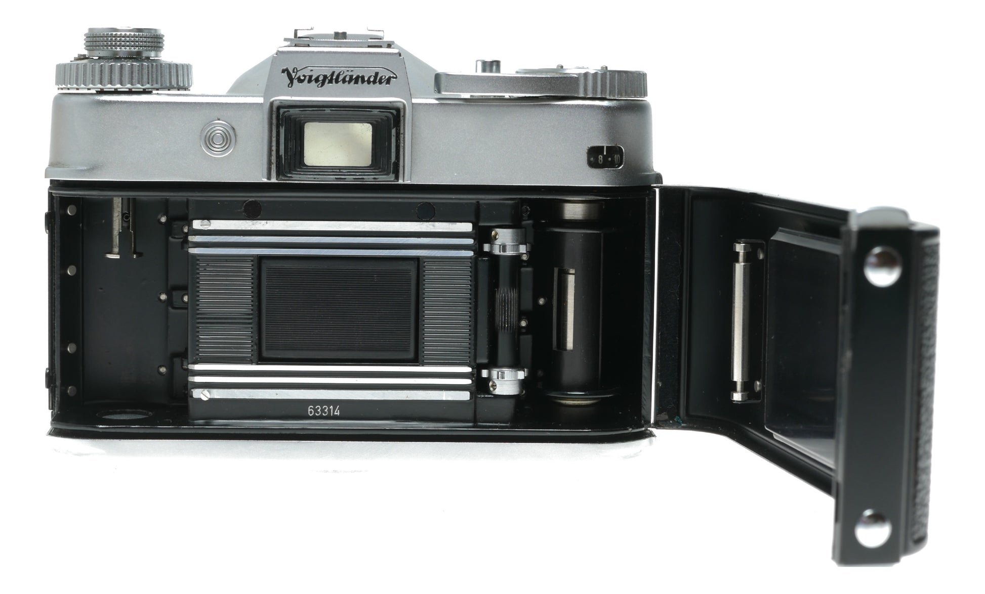 Voigtländer Bessamatic Vintage Film Camera with Skoparex 35mm f/3.4 and 50mm f/2.8 Lenses, Made in West Germany - View 9