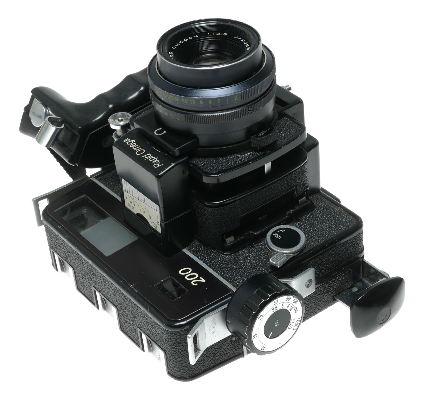 Konica Rapid Omega 200 Vintage Film Camera with Super Omegatron 58mm f/3.5 Lens - View 10