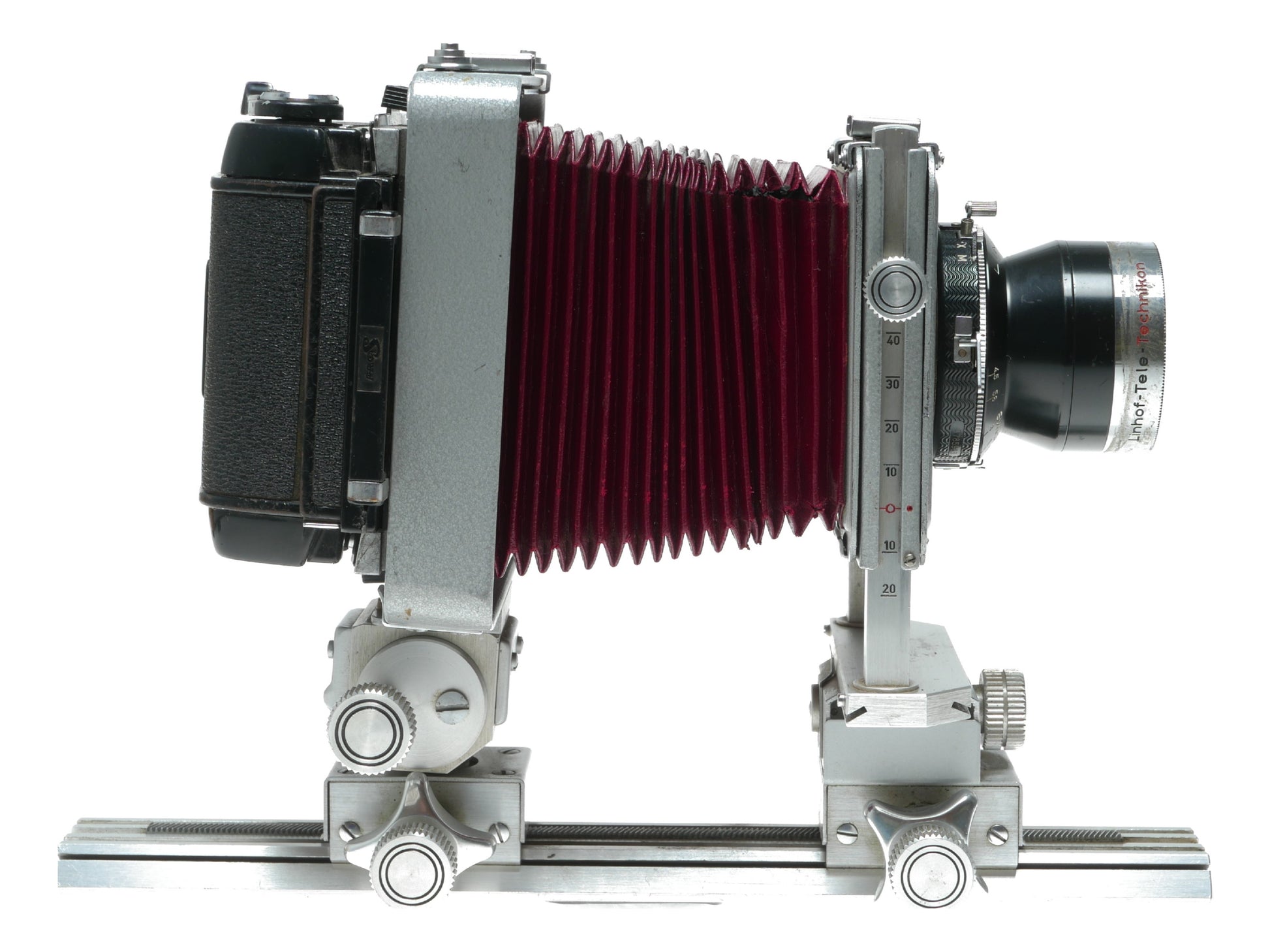 Plaubel PJ 1/01 Vintage Large Format Camera with Linhof-Tele 150mm f/5.6 Lens - View 4