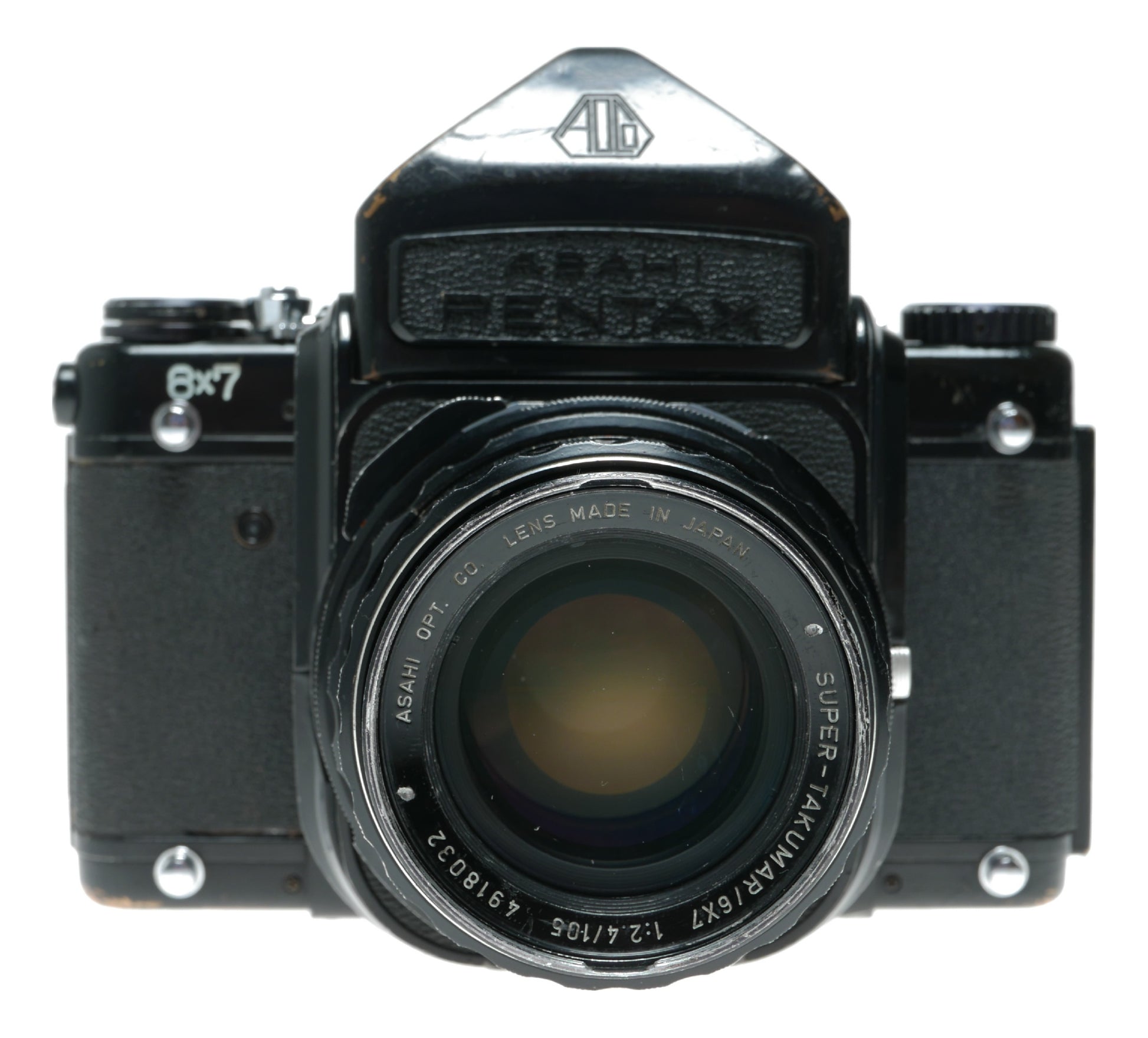 Asahi Pentax 6x7 Vintage Film Camera with Super-Takumar 105mm f/3.5 Lens