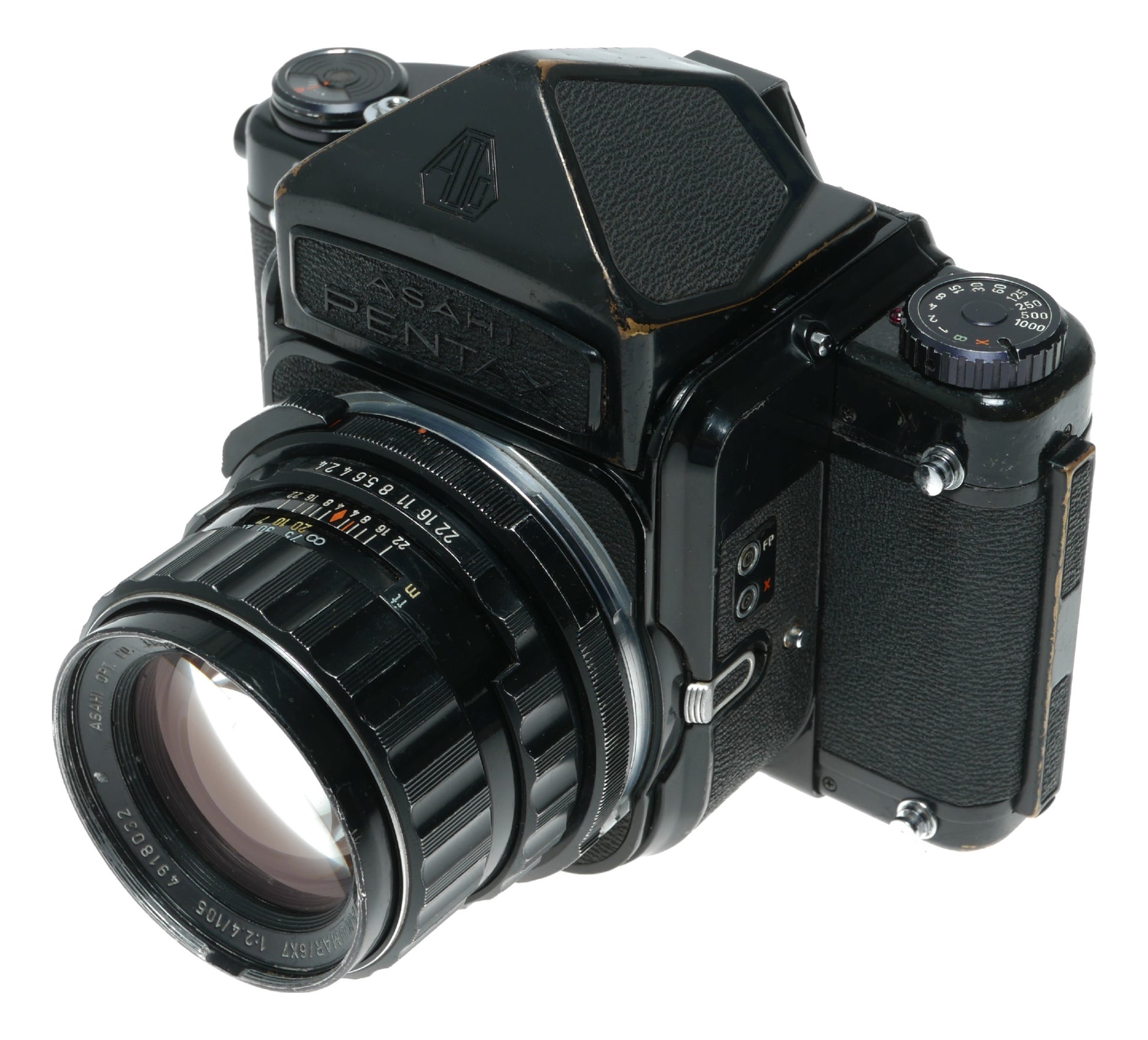 Asahi Pentax 6x7 Vintage Film Camera with Super-Takumar 105mm f/3.5 Lens - View 2