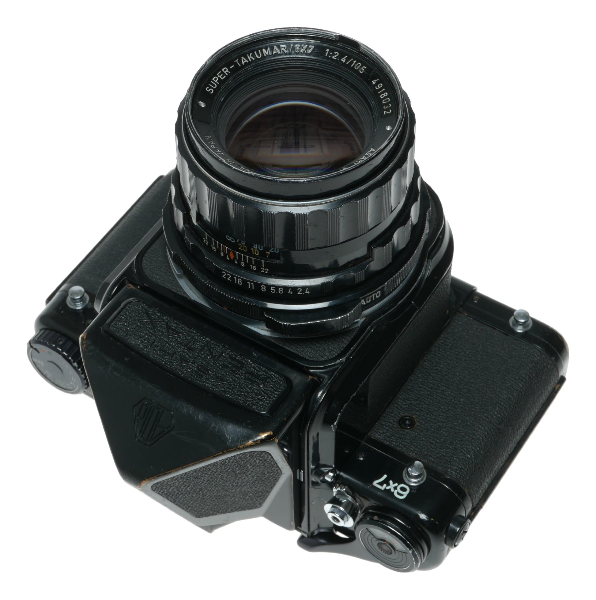 Asahi Pentax 6x7 Vintage Film Camera with Super-Takumar 105mm f/3.5 Lens - View 12