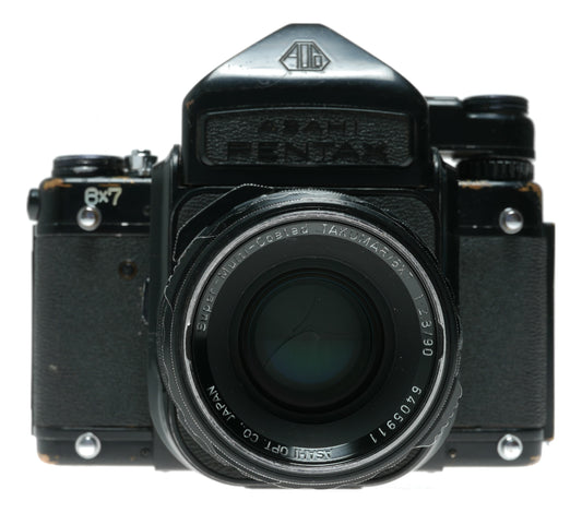 Pentax 6x7 AL Vintage Medium Format Film Camera with Super Multi-Coated Takumar 90mm f/2.8 Lens