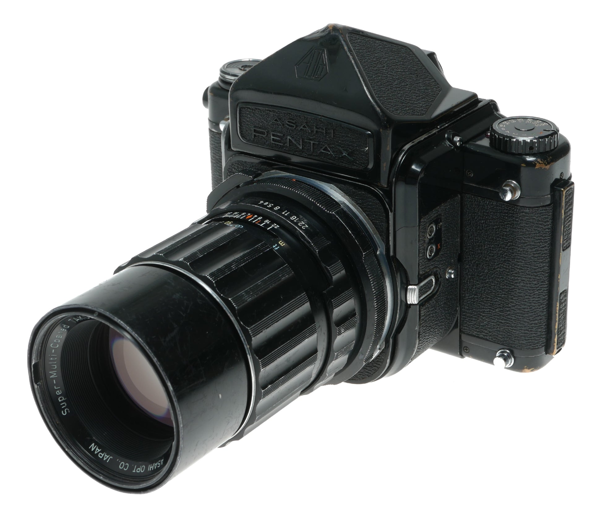 Asahi Pentax 6x7 Medium Format Film Camera with Super-Multi-Coated Takumar 200mm f/4 Lens