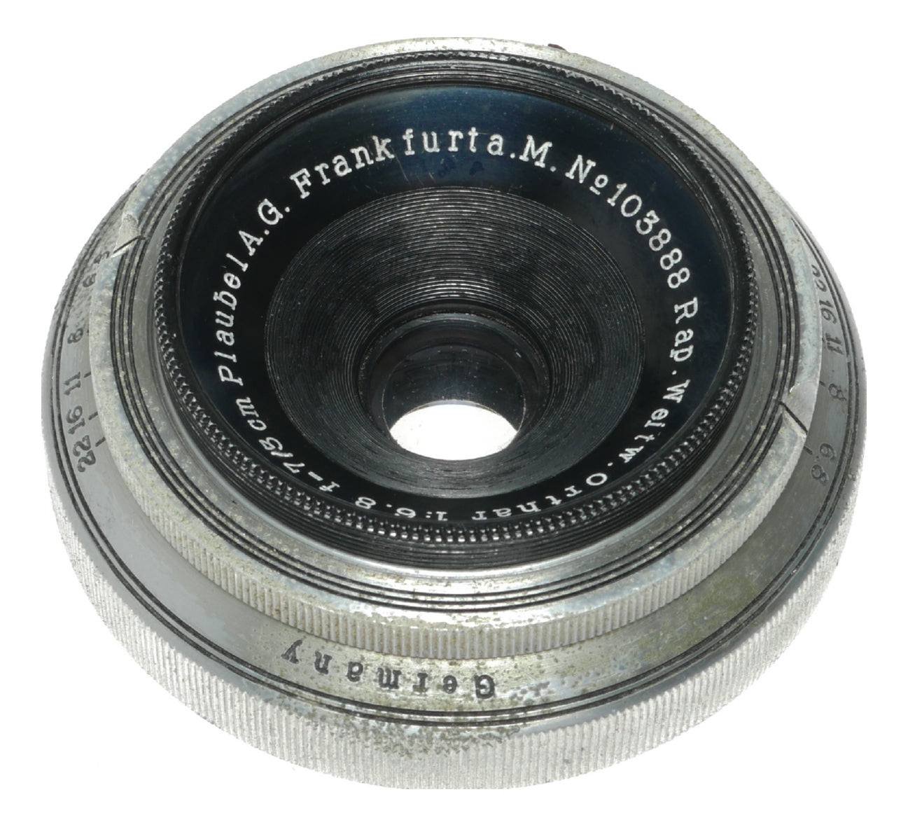 Plaubel Makina Rap. Weiw. Orthar 1:6.8 f=7/8cm Vintage Large Format Camera - View 8
