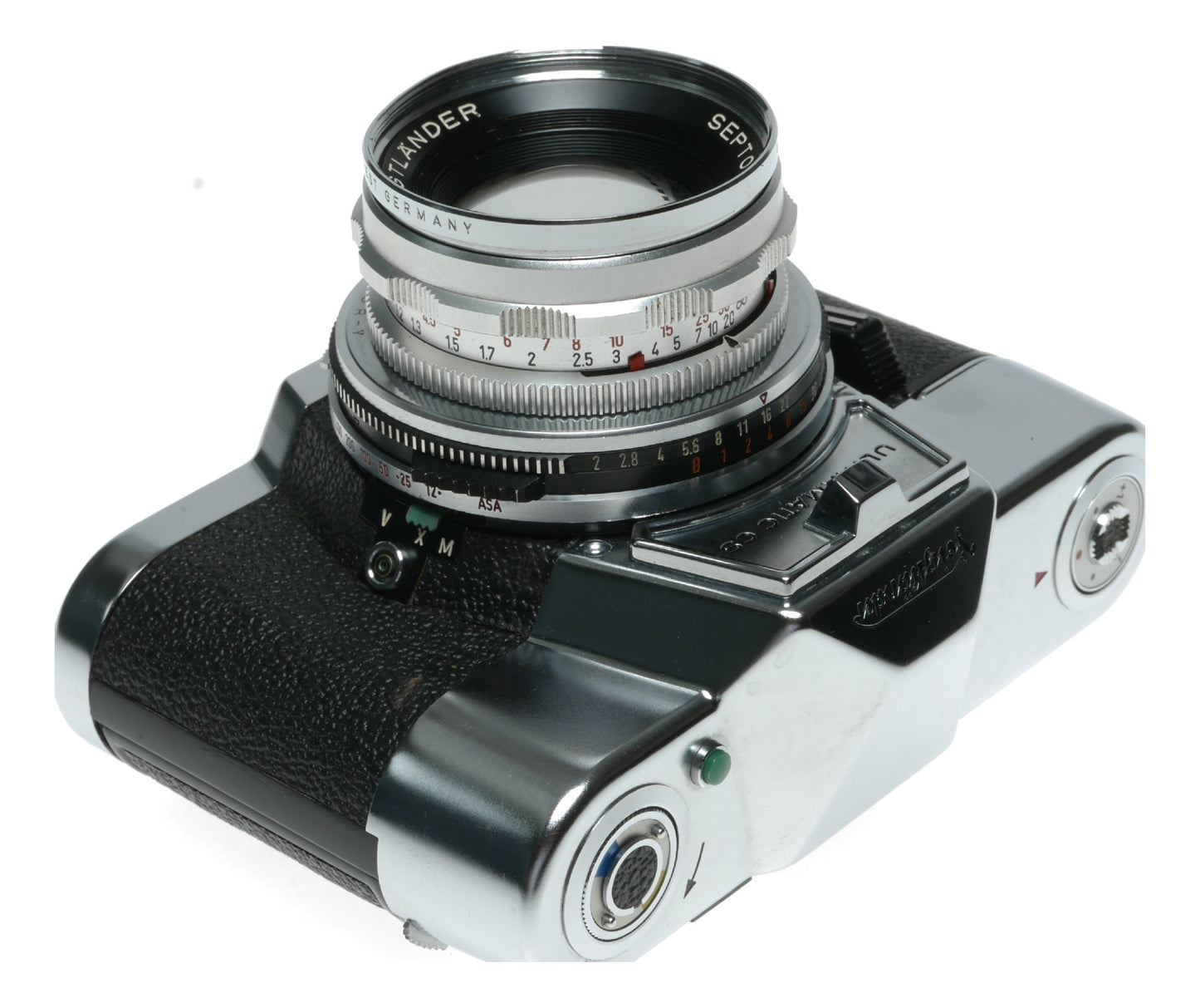 Voigtlander Ultramatic CS Vintage Film Camera with Septon 1:2/50 Lens, Made in West Germany - View 3