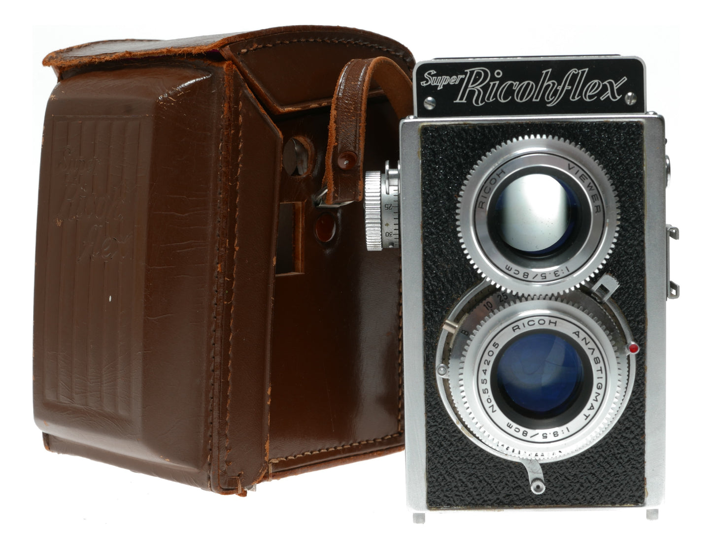 Ricoh Super Ricohflex Vintage TLR Camera with 8cm f/3.5 Anastigmat Lens