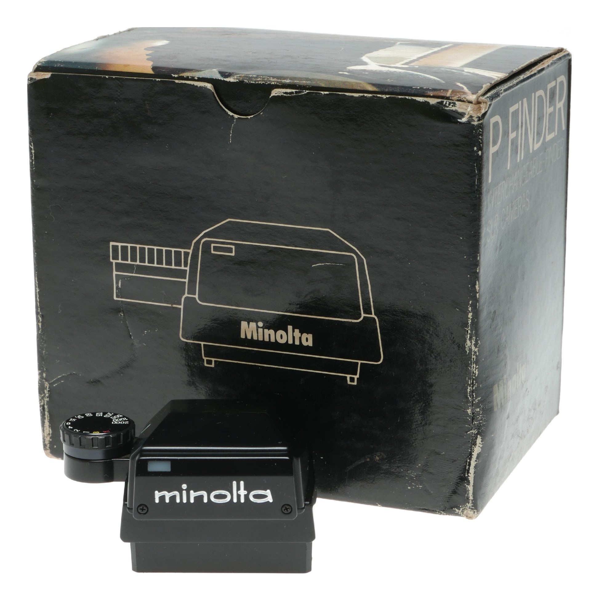 Minolta P Finder Vintage Film Camera with Shutter Speeds from 1 to 1/2000 sec, Made in Japan