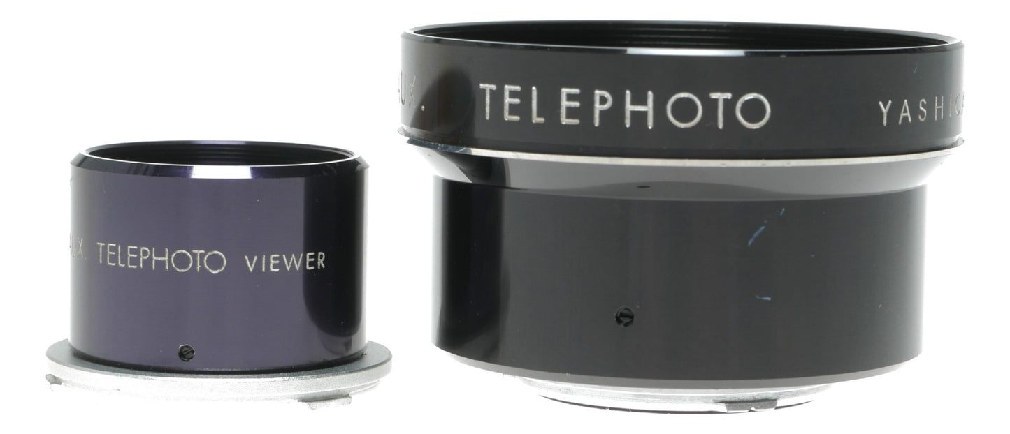 Yashica Yashinon Aux Telephoto Lens with Telephoto Viewer - Made in Japan - View 2