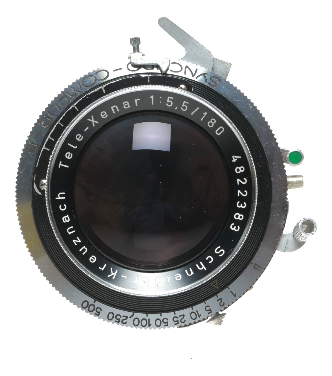 Schneider-Kreuznach Tele-Xenar 180mm f/5.5 Vintage Camera Lens - View 2