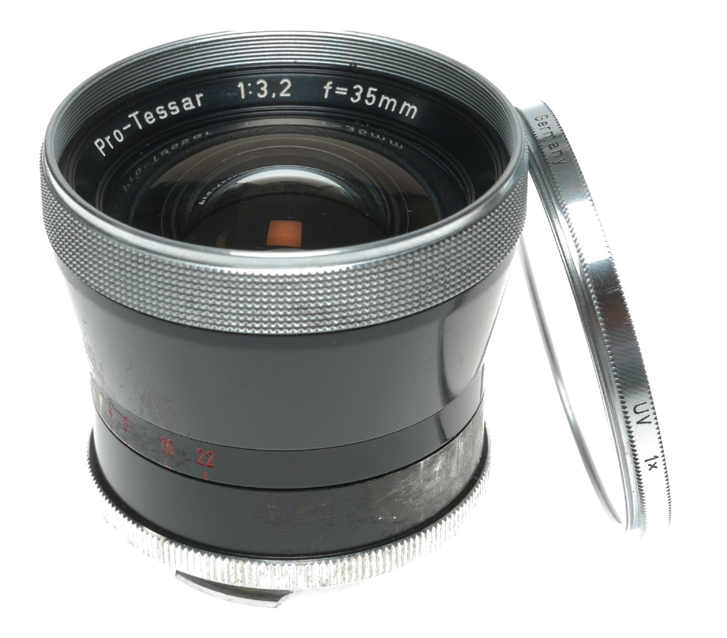 Zeiss Pro-Tessar 35mm f/3.2 Vintage Camera Lens Made in Germany - View 2