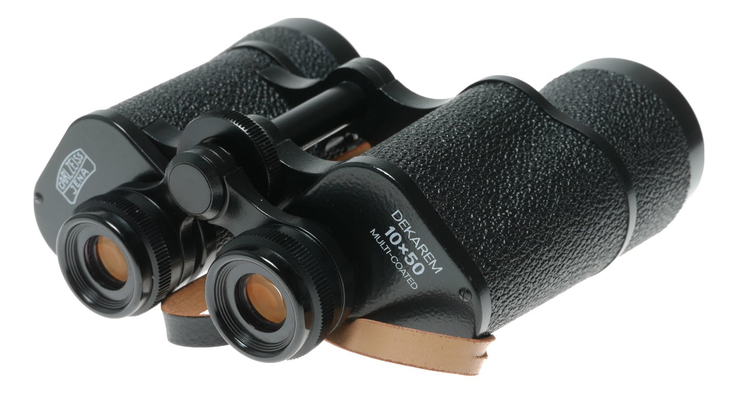 Carl Zeiss Jena Dekarem 10x50 Multicoated Binoculars with Original Case and Warranty Card - View 8