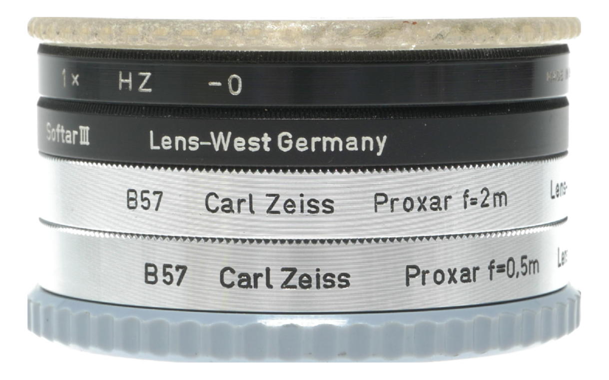 Carl Zeiss Proxar f=0.5m B57 Lens Filter Set