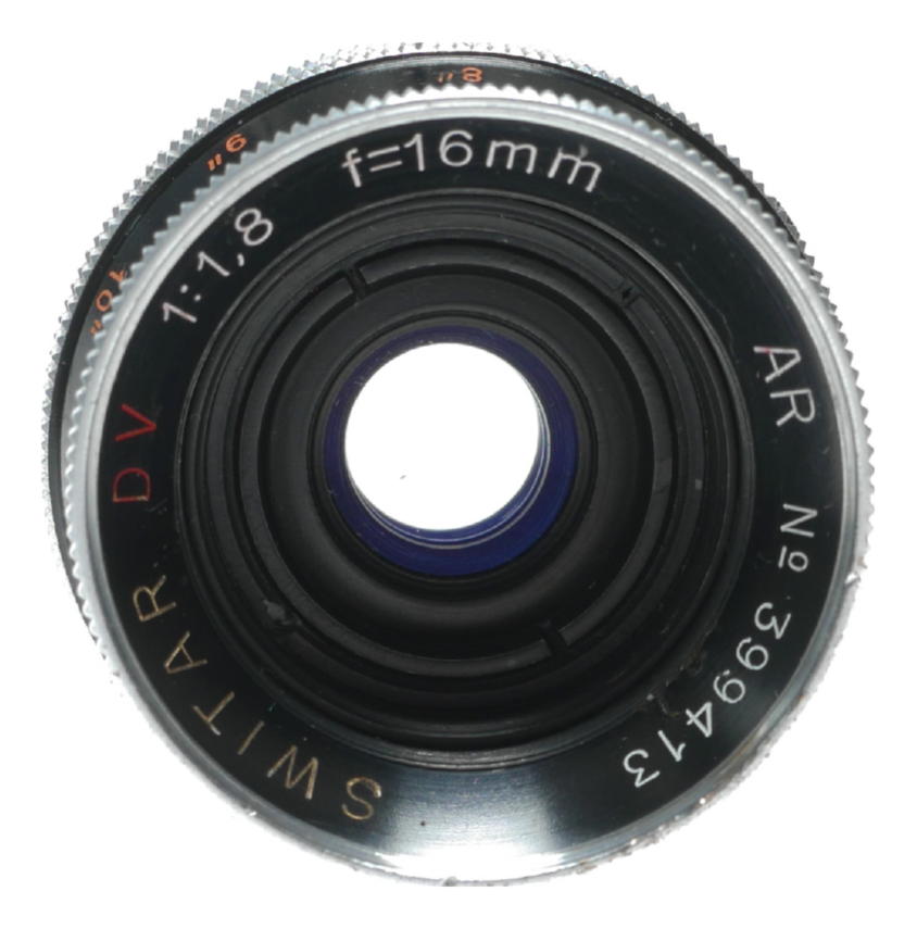 Kern Paillard Switar 16mm f/1.8 Lens - View 5