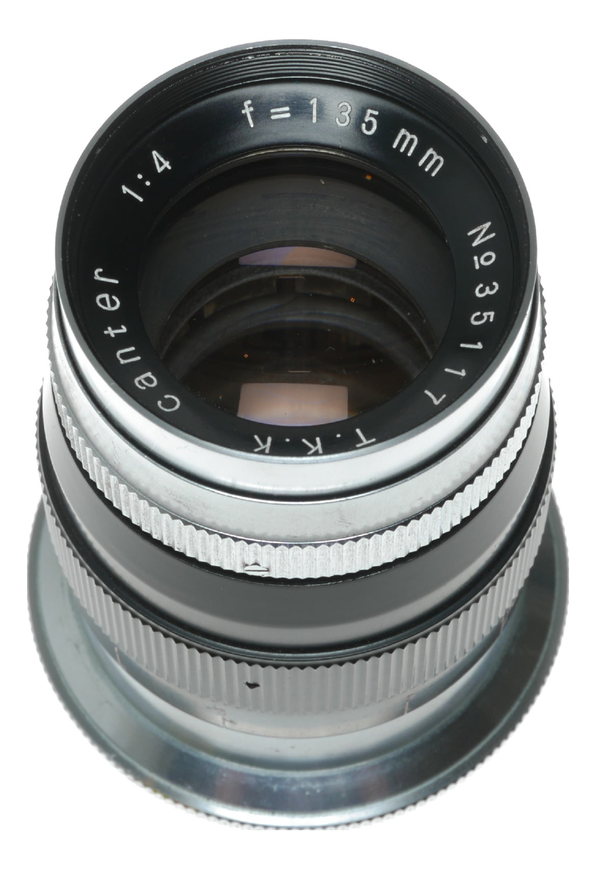 Canter 135mm f/4 Vintage Portrait Lens by T.K.K with Feet Scale - View 9