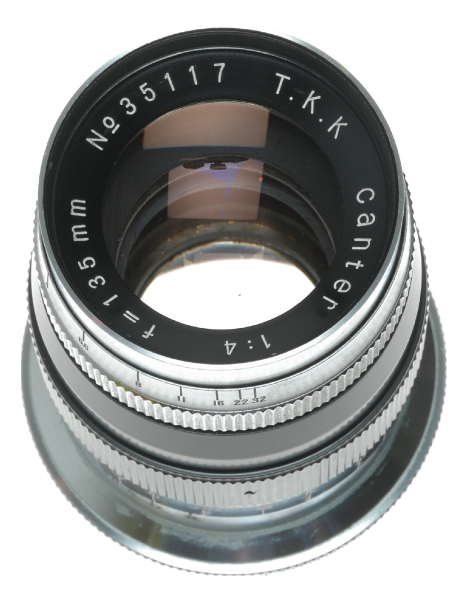 Canter 135mm f/4 Vintage Portrait Lens by T.K.K with Feet Scale - View 10
