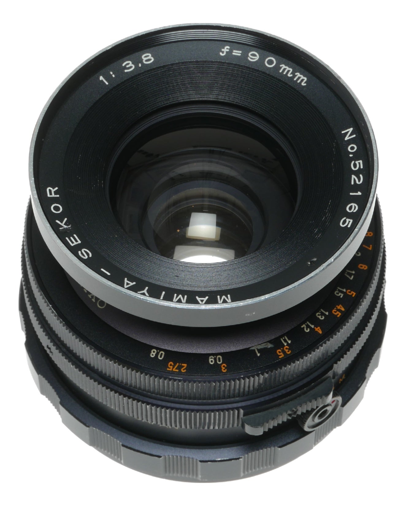 Mamiya-Sekor 90mm f/3.8 Vintage Camera Lens Made in Japan - View 5