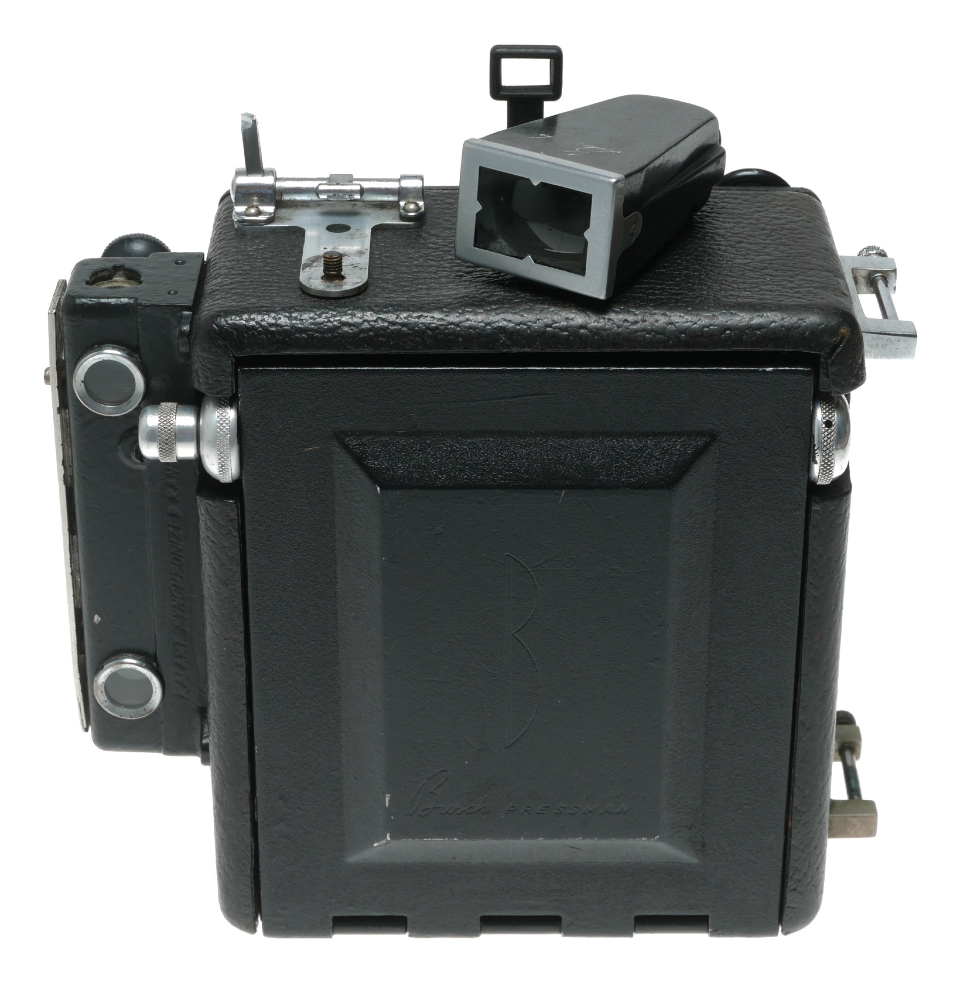 Busch Pressman Model D Vintage Press Camera with Wollensak Rapax Synchromatic Shutter - View 11