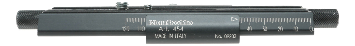 Manfrotto 454 Micrometric Positioning Plate Made in Italy