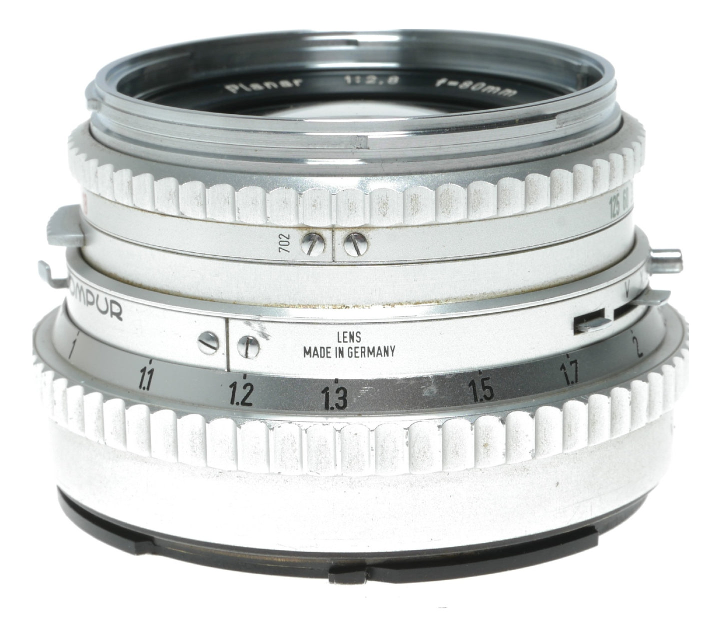 Carl Zeiss Planar 80mm f/2.8 Vintage Camera Lens with Compur Shutter - View 8