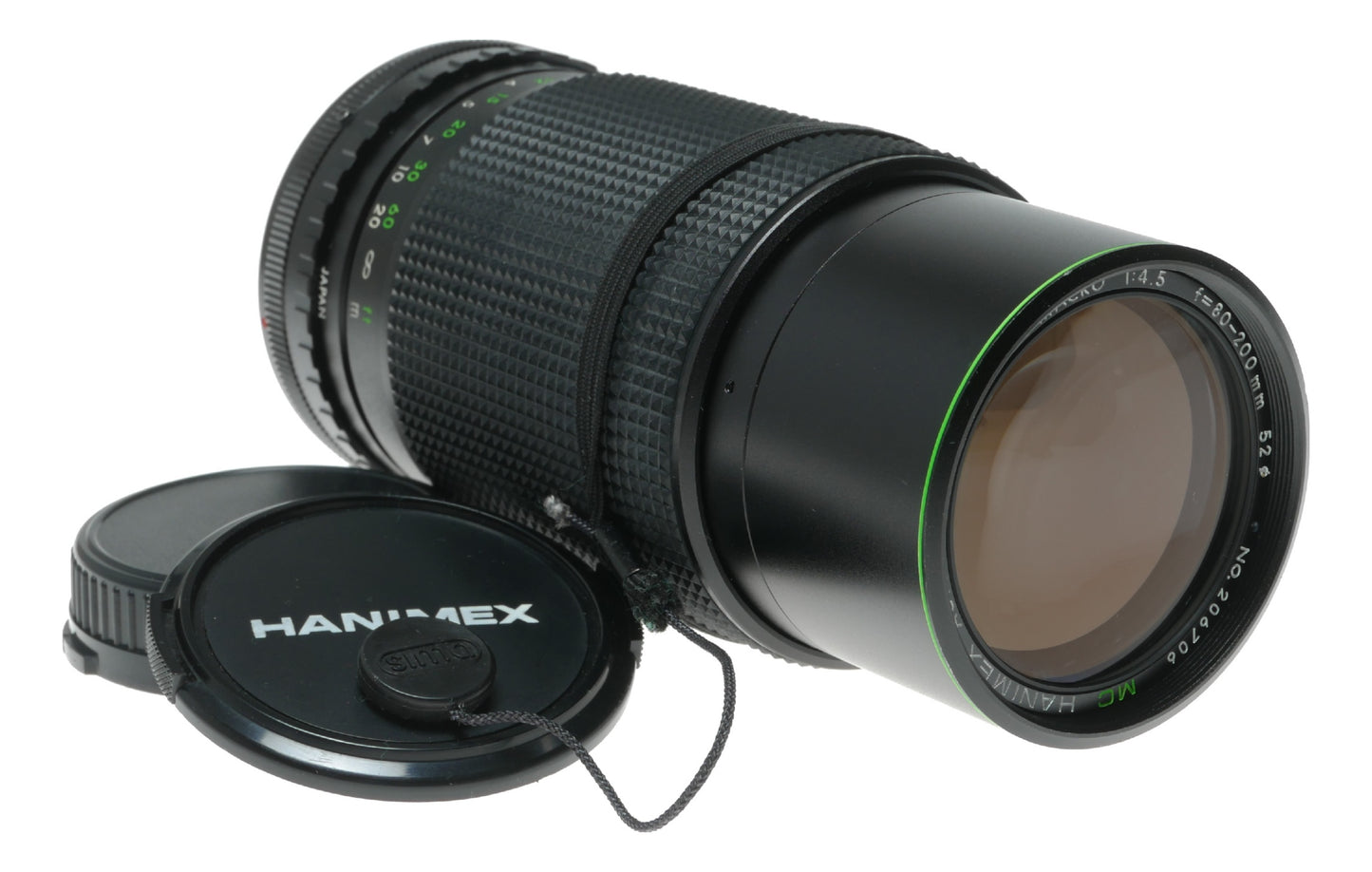 Hanimex C-Macro 80-200mm f/4.5 Zoom Lens, Automatic, Multi-Coated, Made in Japan - View 2