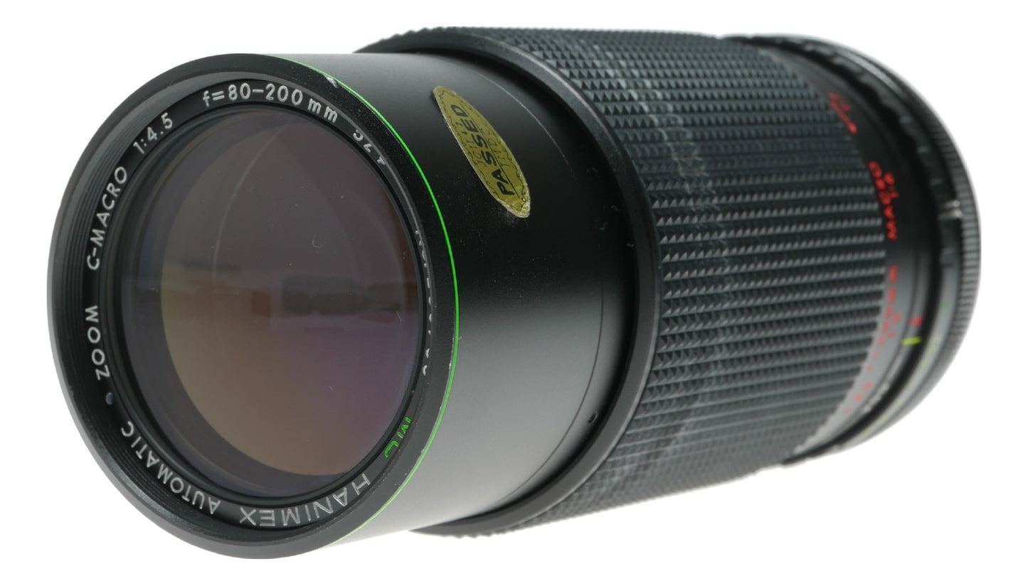 Hanimex C-Macro 80-200mm f/4.5 Zoom Lens, Automatic, Multi-Coated, Made in Japan - View 11