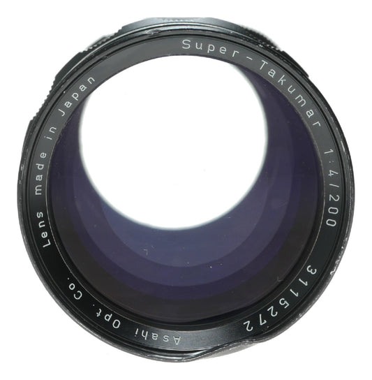 Asahi Pentax Super-Takumar 200mm f/4 Vintage SLR Camera Lens