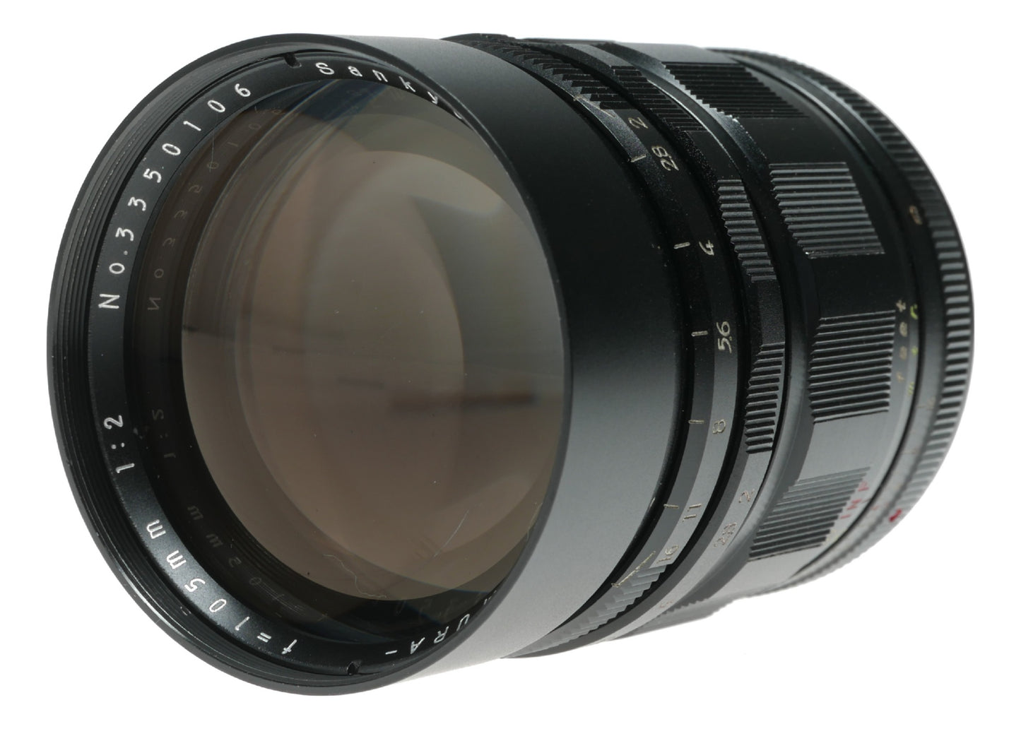 Sankyo Koki Komura 105mm f/2 Vintage Camera Lens from Japan - View 2