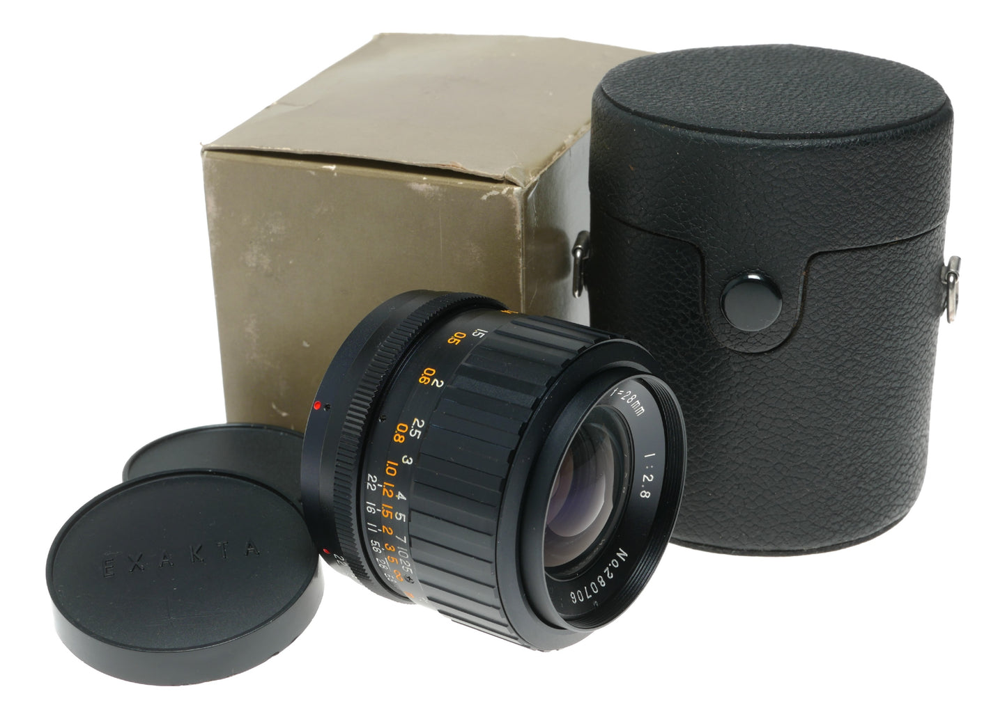 Exakta Exaktar Auto Wide 28mm f/2.8 Vintage Camera Lens Made in Japan