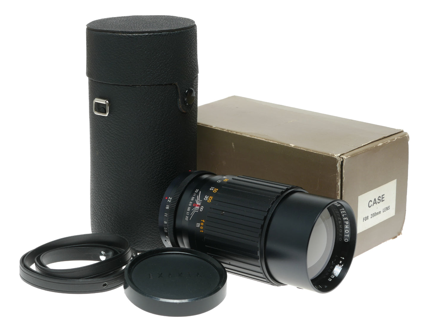 Exakta Auto Telephoto Lens 200mm f/3.5 Vintage Camera Lens Made in Japan